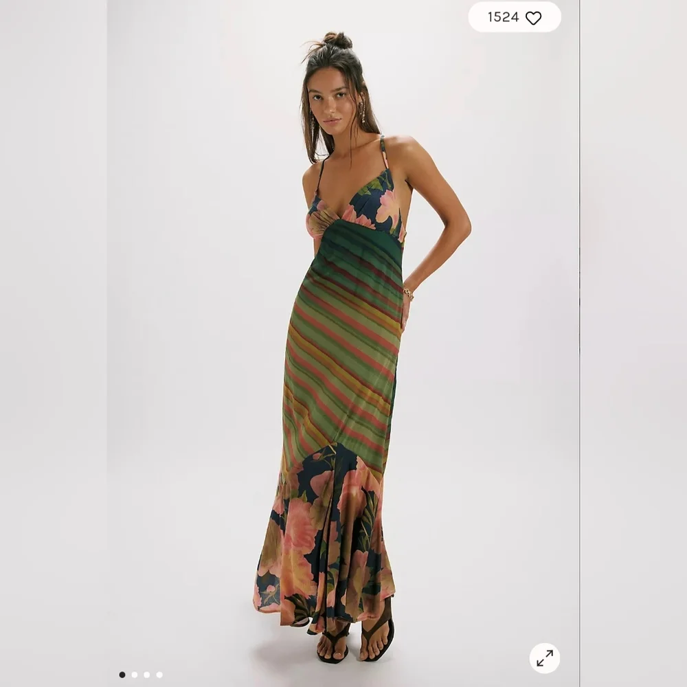 Free People Movement Painted Sands Maxi Dress Xs $198 - Picture 2 of 5